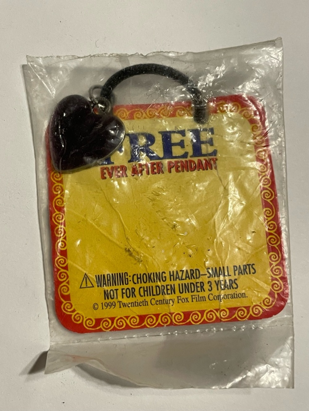 Vintage Ever After Movie Heart Necklace in Original Packaging #7535